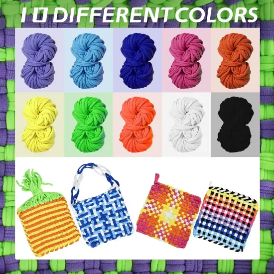 Weaving Loom Kit with 400 Weaving Loops of 10 Colors {4}