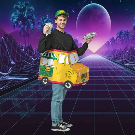 Mr. Taco Food Truck Adult Costume Tunic for Funny Foodie Halloween Outfit {3}