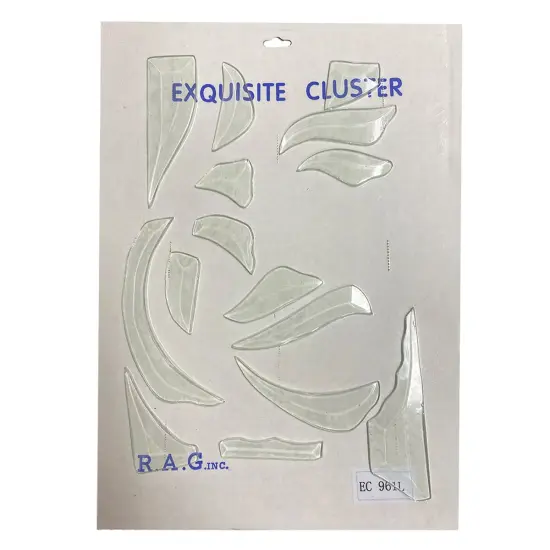 9" x 10-1/8" Exquisite Clear Glass Bevel Cluster EC961L {3}