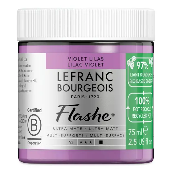 Lefranc Bourgeois Flashe Biobased Paint - Lilac Violet, 75 ml {1}