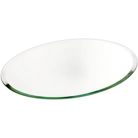 Plymor 7" x 9" Oval, 3mm Thick Beveled Glass Mirror {1}