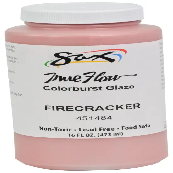 Sax Colorburst Glaze, Firecracker Red, 1 Pint {4}