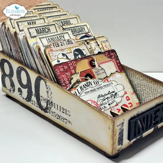 Elizabeth Craft Planner Card Box MDF-A4 and A5 {3}