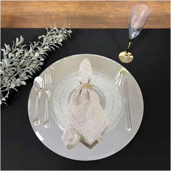 Plymor 16" Round, 5mm Thick Beveled Glass Mirror Circle {3}