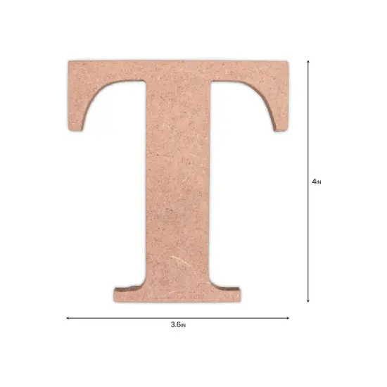 Little Birdie MDF Alphabets Upper Case 4" 1/Pkg-T {4}