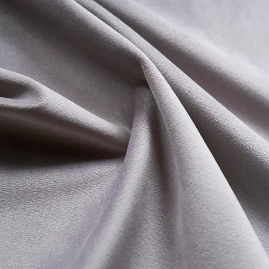 Giselle Velvet Upholstery Fabric 100% Polyester, 55" Wide, Flame Resistant & Durable Steel {1}