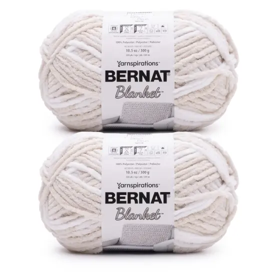 Bernat Blanket Big Ball Yarn 24 Pack-Beach Foam {1}