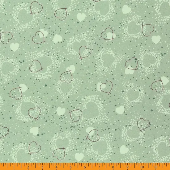 Mook Fabrics Hearts Adored Cotton Fabric [45 in. Wide] - By The Yard Sage {3}