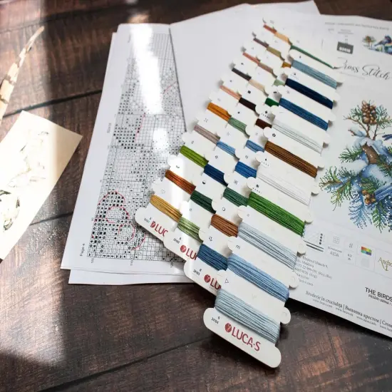 The Birds-Winter B2418L Counted Cross-Stitch Kit {4}