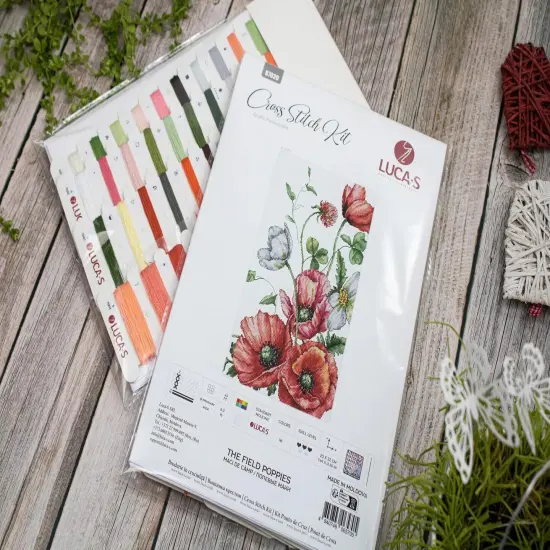 The Field Poppies B7020L Counted Cross-Stitch Kit {3}