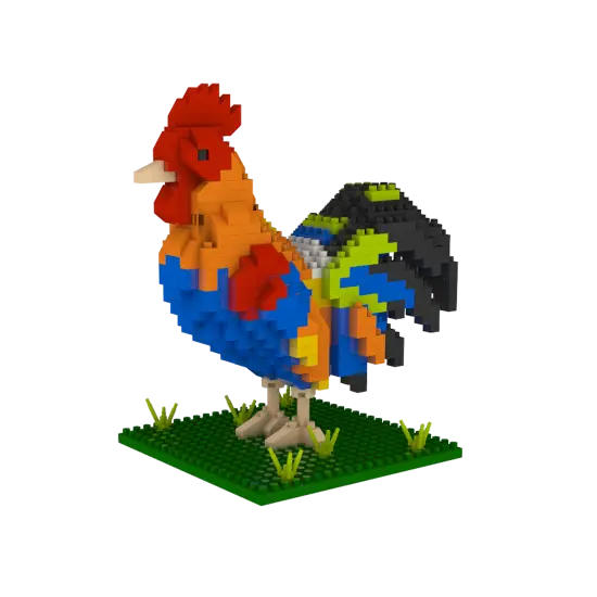 Mini Building Blocks - Florida Rooster {5}