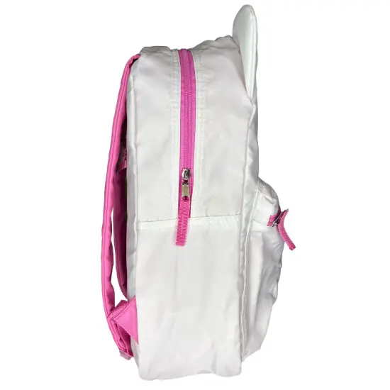 Sanrio White and Pink Hello Kitty Head 16" School Backpack with Front Pocket {4}