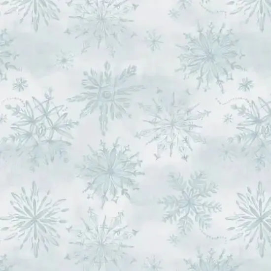 Ice Snowfall Cotton Wideback Fabric per yard {1}
