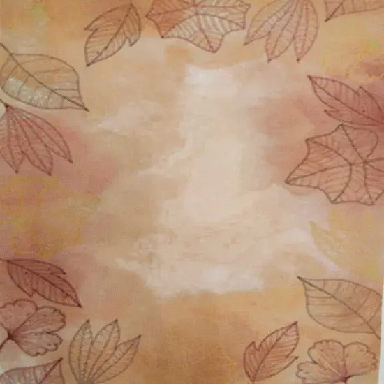 Autumn Haze Designer Printed AIDA Fabric. Canvas for embroidery with an applied backgroundKF-1155A {1}