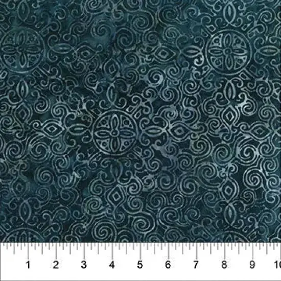 Grey Charcoal Matera Cotton Batik Wideback Fabric per yard {1}