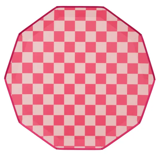 HAUTE PINK SIGNATURE LARGE CHECKER PLATES {1}