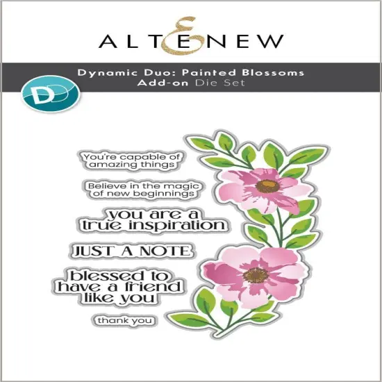 Dynamic Duo: Painted Blossoms Add-On Die Set {1}
