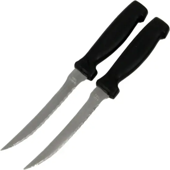 Chef Craft 2pc Stainless Steel Blade Vegetable Knife Set - Great for Precise Cutting of Tomatoes, Cucumbers and more {2}