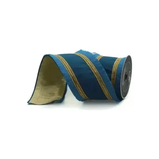 4" Festival Fringe Ribbon: Turquoise (10 Yards) {1}