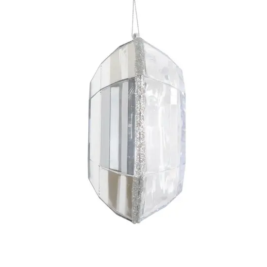 6" Acrylic Square Jewel Ornament: Clear {2}