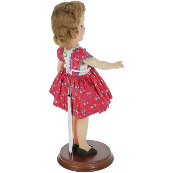 Bard's 54-0050 Chrome and Wood Doll Stand, Fits 10 to 14 inch Slim Waist Dolls, Waist is 1.125 to 2 inches Wide {4}