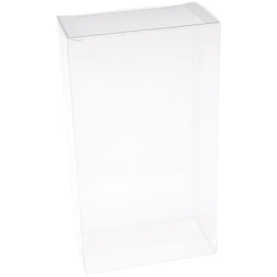 Plymor Clear Folding Action Figure Storage / Display Protector Box, 3.5" W x 2" D x 6.25" H, fits 5" - 5.75" Dolls or Figures {1}