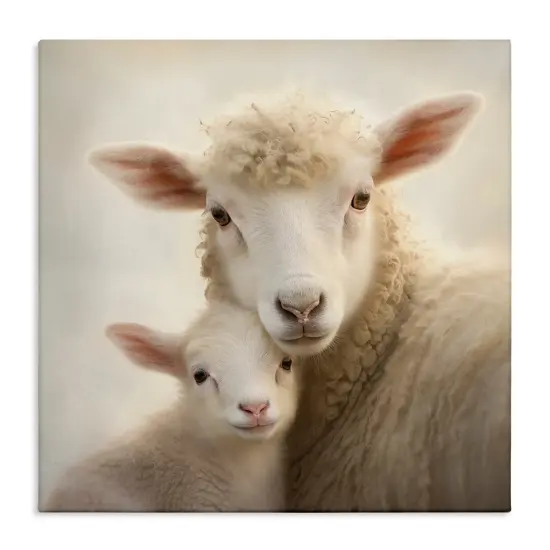 Stupell Industries Lamb & Sheep Cuddles Canvas Design by Heidi Kuntz {1}