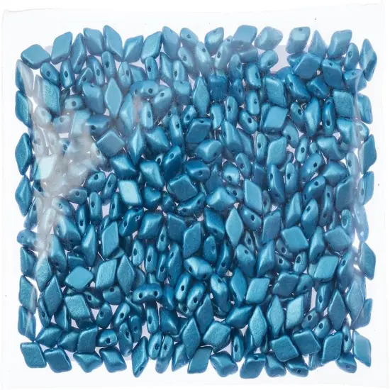 Matubo 2-Hole Czech Glass Pearl Shine Gemduo Beads, 50g Azuro {2}