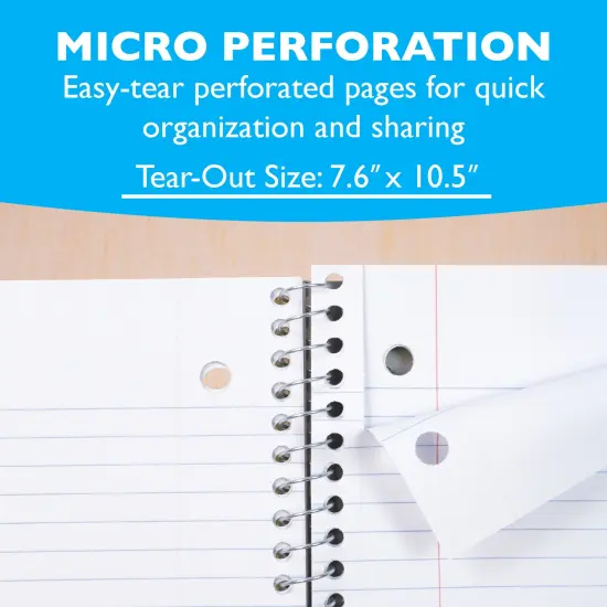 BAZIC Notebook Spiral C/R 1-Subject Morandi Poly Cover 70 Ct. {4}