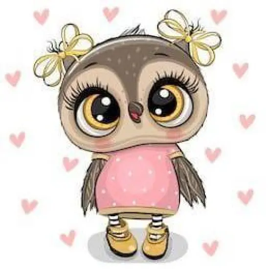 Owl Nika CS2374 7.9 x 7.9 inches Wizardi Diamond Painting Kit {2}