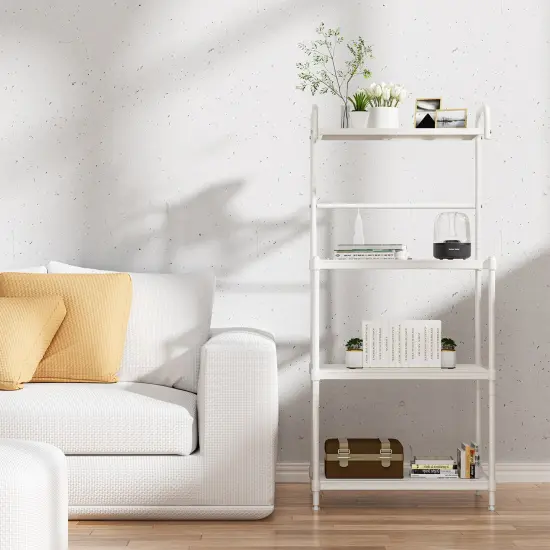 Costway 4-Tier Baker's Rack Microwave Oven Stand Shelves Kitchen Storage Rack Organizer Grey/White/Black {4}