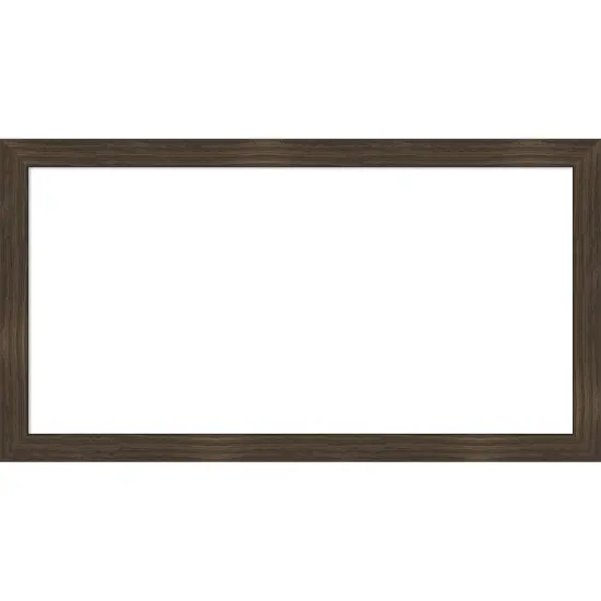 Woodgrain Stripe Framed Dry Erase Magnetic Board Chocolate {1}