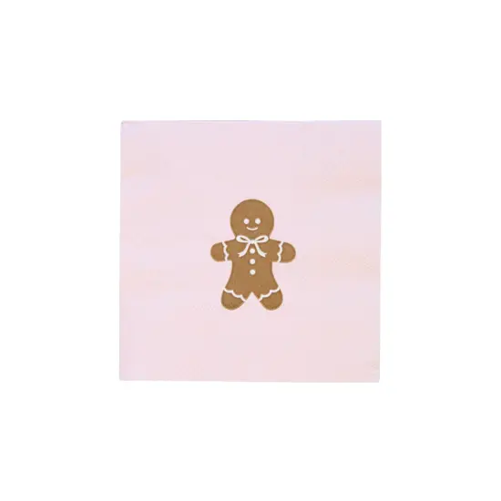 PINK GINGERBREAD SMALL NAPKINS {1}