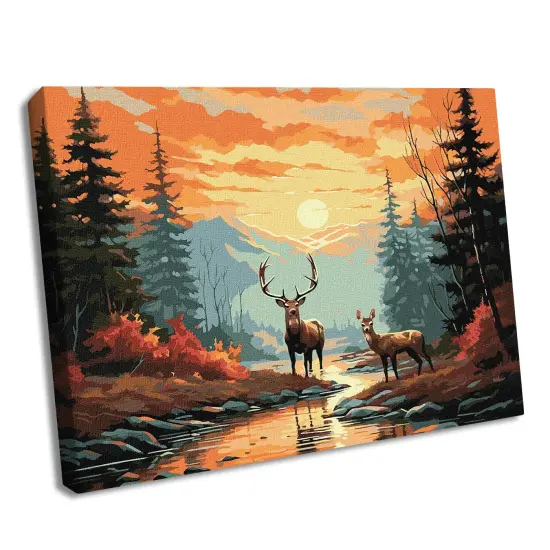 Painting by Numbers kit Refined deers KHO6576 {1}