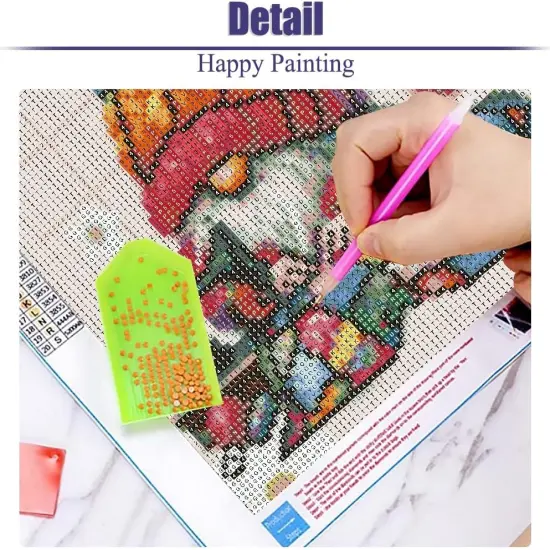 5D Diamond Painting Kits for Adults,Christmas Gnome Winter Diamond Art Kits for Adults Beginner,DIY Full Round Drill Grandma Diamond Dots Gem Art Kits for Adults,Home Wall Decor 12 x 12Inch {4}