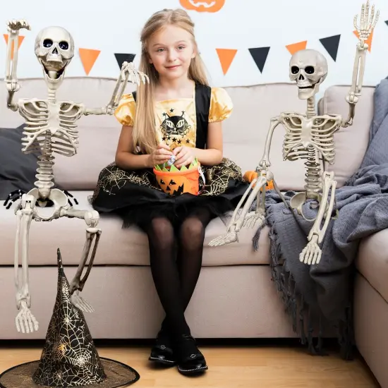 2 Pack 40 Inches Halloween Skeleton Decoration {4}