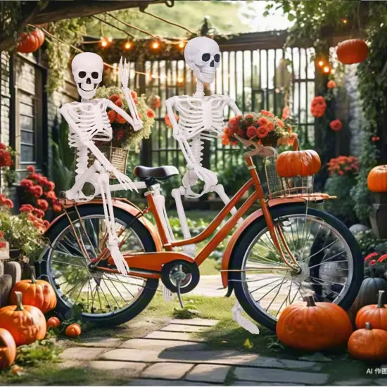 2Pack Skeletons Halloween Decorations {5}