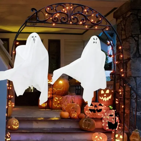 6 Pack Halloween Hanging Ghosts {4}