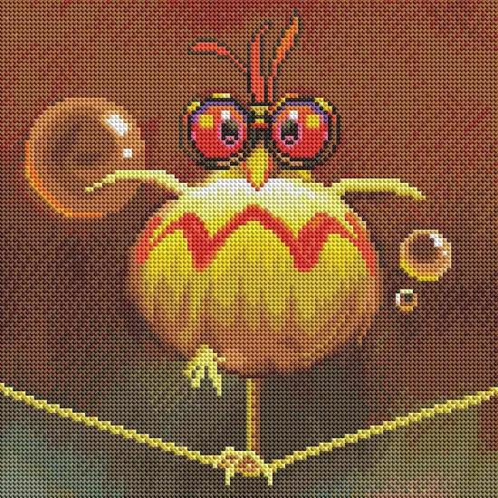 Balancing ACT - Bird Diamond Painting Kit, Animal Diamond Canvas, Round 5D Diamond Art for Adults and All Ages, 13" x 13" (32.8 x 32.8 cm) {2}