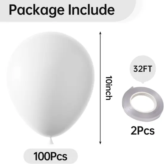 100 Pcs Latex Helium Balloons Party Decorations {3}