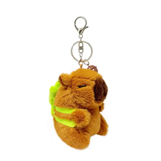 Wrapables Cute Plush Keychain Pendant Charm for Bag, Capybara {1}