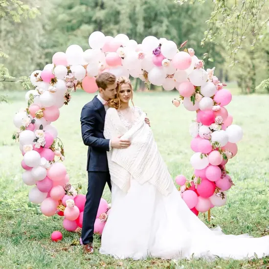 129PCS White Balloons, 18 12 10 5 inch Latex Balloon Arch Kit, Wedding Party Decorations, Durable, Suitable for Children, Families {3}