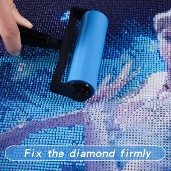 61PCS 5D Diamonds Art Accessories and Tools Kits with Diamond Painting Roller and Diamond Art Storage Box for Adults or Kids（Blue） {5}