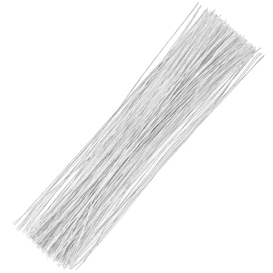 200 Pcs Floral Wire 26 Gauge Crafts Wire Florist Flower Wire Stems White Floral Wire for Crafts Bouquet Stem Wreath Making Flower Arrangement Supplies (White,14 Inch) {5}