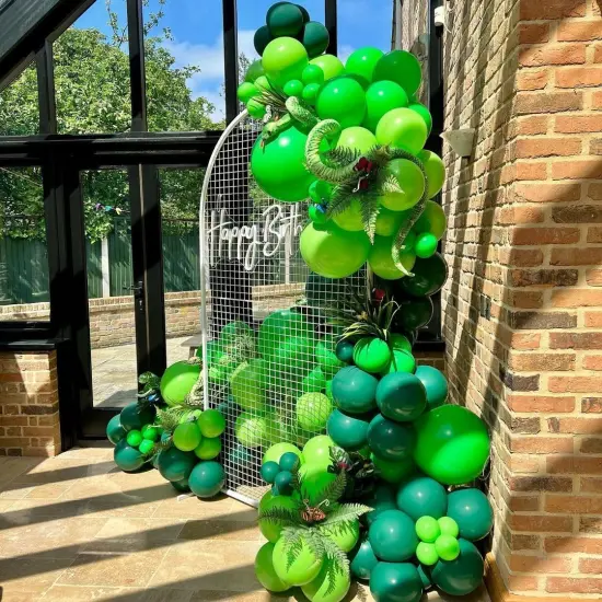 Green Balloons Dark Green Balloon, 50pcs 12 Inch Green Dark Green Lime Latex Balloons for St. Patrick's Day, Baby Shower, Jungle Safari Birthday Party Decorations {3}