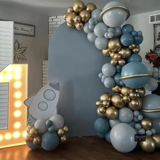 Dusty Blue Green Balloon, Sage Green and Retro Blue Balloons, Sand White Green Metallic Gold Sea Blue Balloons for Women Men Boho Birthday Wedding Baby Shower Jungle Safari Wild Party Decorations {3}