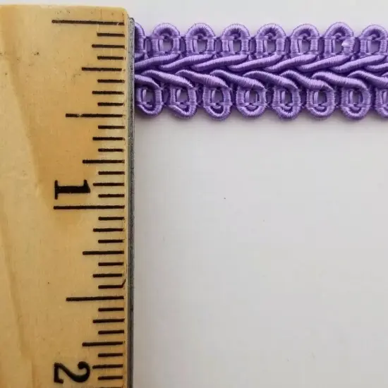 1/2" Chinese French Braid Gimp Trimming - 12 Continuous Yards - Many Colors! Lilac {2}