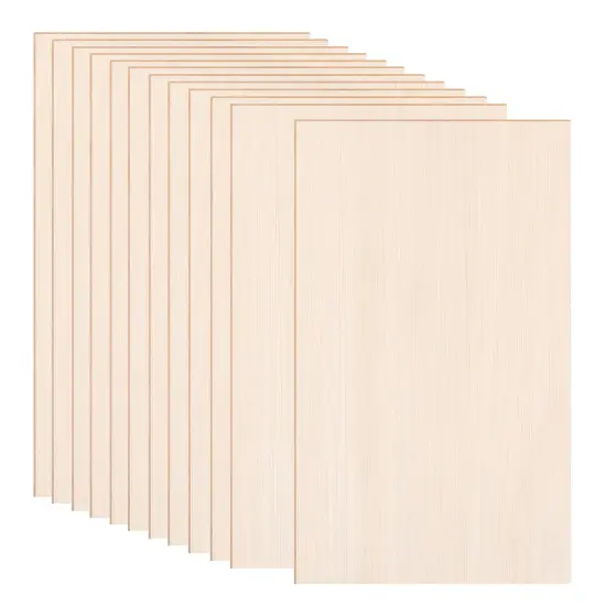 12 Pack Basswood Sheets 12x8 x 1/13 Inch Thin Plywood Balsa Wood Sheets Unfinished Wood Boards Balsa Wood Sheets for Crafts Laser Cutting Wood Burning and Drawing (12 x 8 inch) {1}