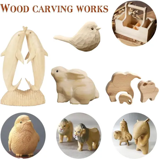 Wood Carving Kit,35-in-1 Wood Whittling Kit for Beginners,Wood Carving Knife Set Whittling Knife Wood Carving Knives Carving Tools with Large Storage Tool Bag(35PCS) {5}