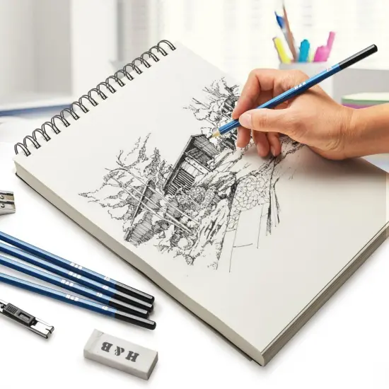 Sketch Book, Art Drawing Pad 9 X 12, 100 Sheets, 60lb/100g, 2 Pack {2}